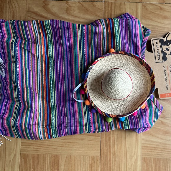 Pup Crew Serape & Sombrero Dog Halloween Costume - Picture 7 of 9